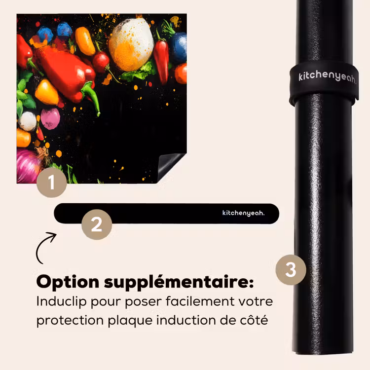 Protection plaque induction - Légumes - Graffiti - coloré - cuisine - abstrait — 8