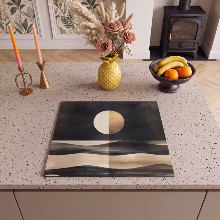 Protection plaque induction - Lune - Cercle - Or — 3
