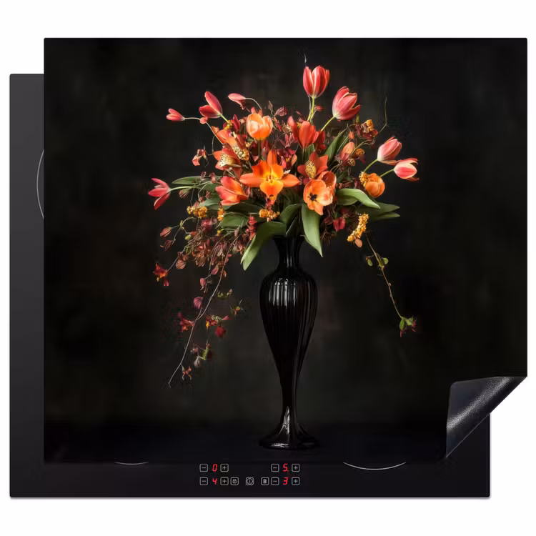 Protection plaque induction - Ornemental - Bouquet - Vase — 1