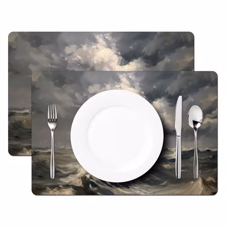Sets de table en vinyle - Phare - Vagues - Tempête — 2