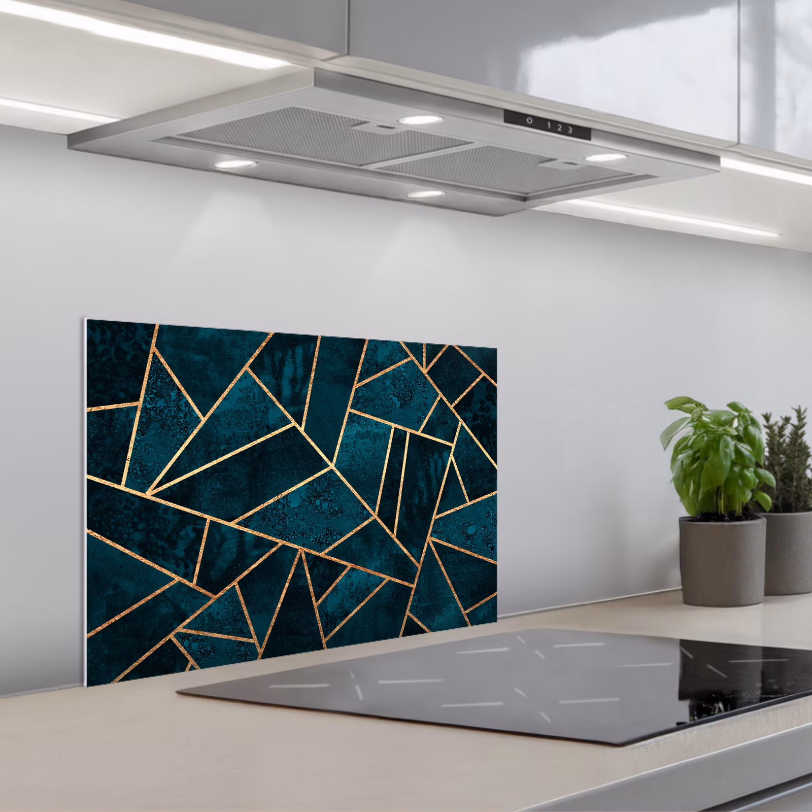 Fond de hotte - Pierres - Or - Luxe - Motifs - Abstraits — 1