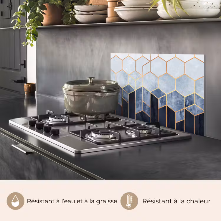 Fond de hotte - Hexagone - Or - Motifs — 2