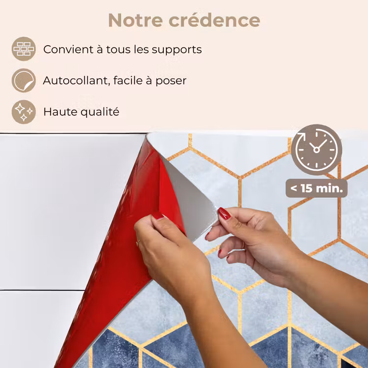 Fond de hotte - Hexagone - Or - Motifs — 4
