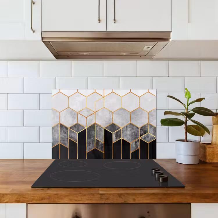 Fond de hotte - Or - Hexagone - Chic - Motifs - Luxe — 3