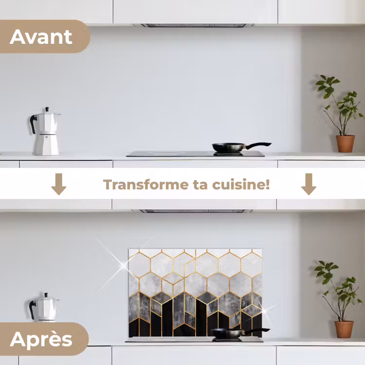 Fond de hotte - Or - Hexagone - Chic - Motifs - Luxe — 7