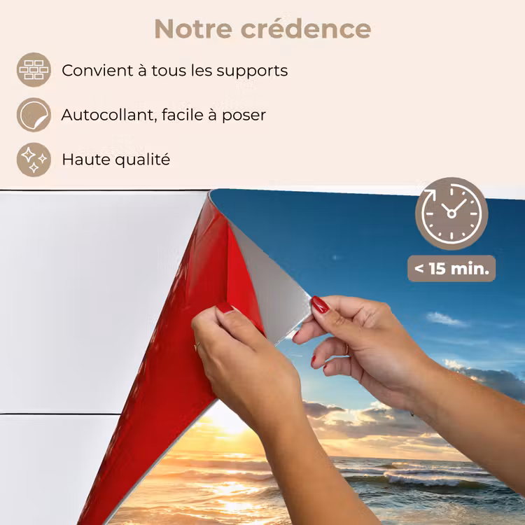 Fond de hotte - Plage - Mer - Coucher de soleil — 4