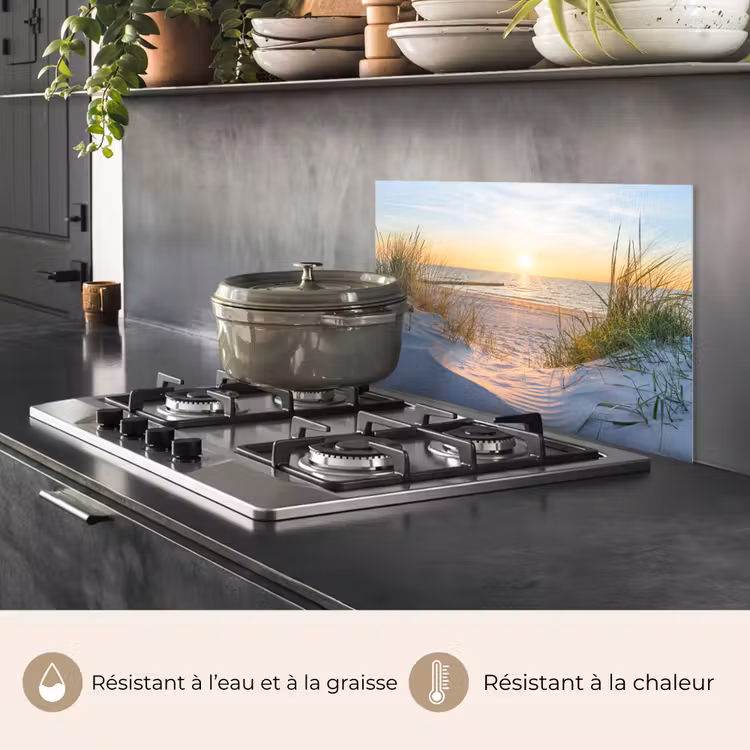 Fond de hotte - Plage - Soleil - Dune - Herbe - Sable - Horizon — 2