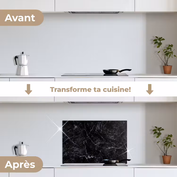 Fond de hotte - Marbre - Céramique - Ligne — 7