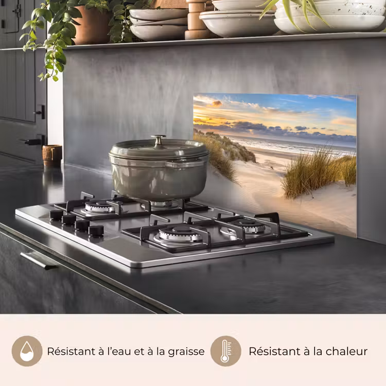 Fond de hotte - Plage - Dune - Herbe - Coucher de soleil - Mer — 2