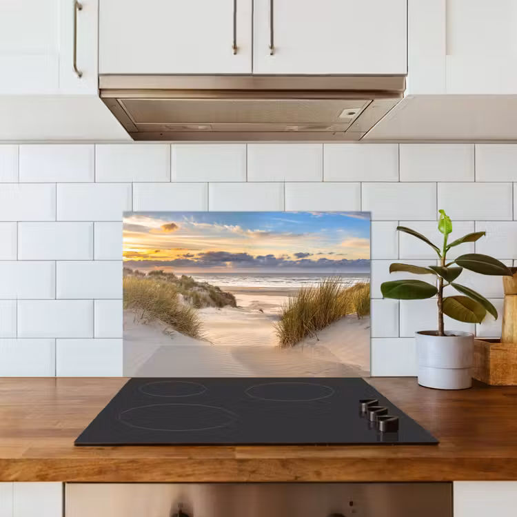 Fond de hotte - Plage - Dune - Herbe - Coucher de soleil - Mer — 3