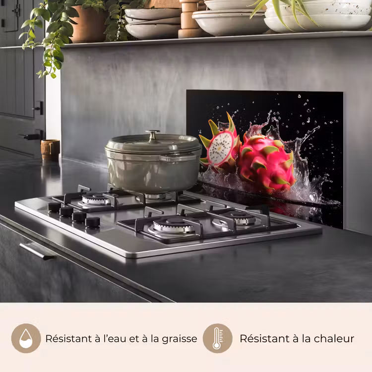 Fond de hotte - Fruit du dragon - Noir - Eau - Fruit - Fruit — 2