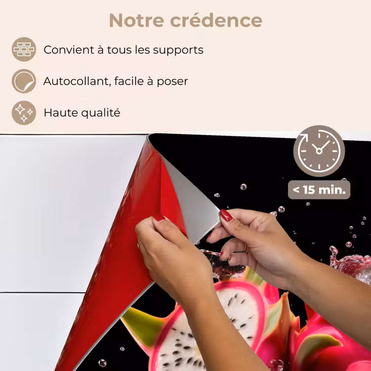 Fond de hotte - Fruit du dragon - Noir - Eau - Fruit - Fruit — 4