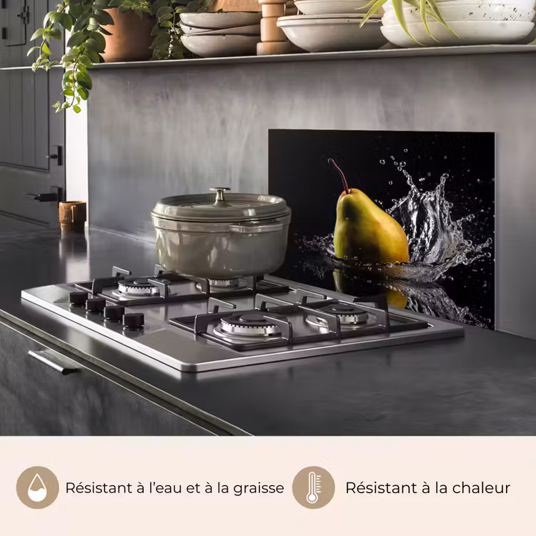 Fond de hotte - Poire - Fruit - Eau - Noir — 2