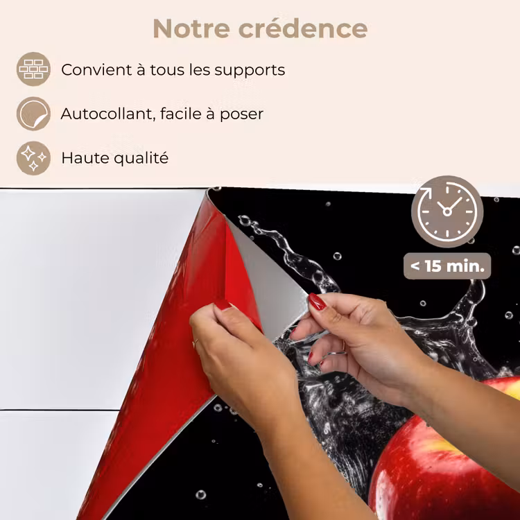 Fond de hotte - Pomme - Rouge - Eau - Noir - Fruit — 4