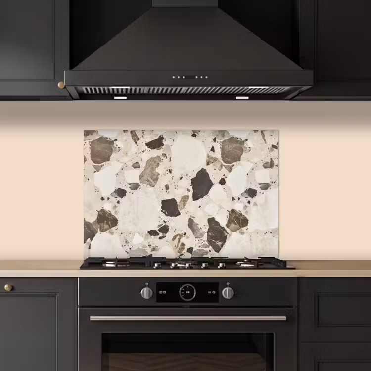 Fond de hotte - Neutre - Pierres - Décoration - Terrazzo — 5