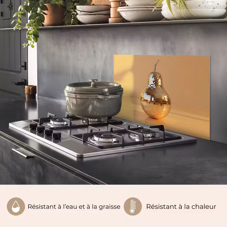 Fond de hotte - Or - Disco - Paillettes - Poire — 2