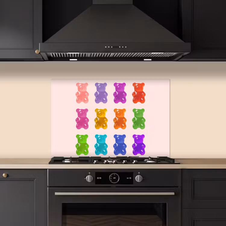 Fond de hotte - Ours - Coloré - Bonbons — 5