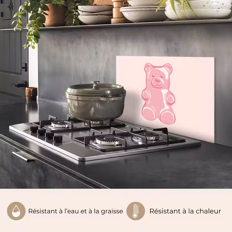 Fond de hotte - Ours - Rose - Bonbons — 2