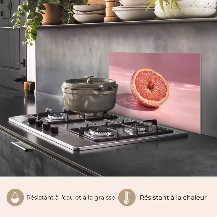 Fond de hotte - Pamplemousse - Rose - Disco - Brillant — 2