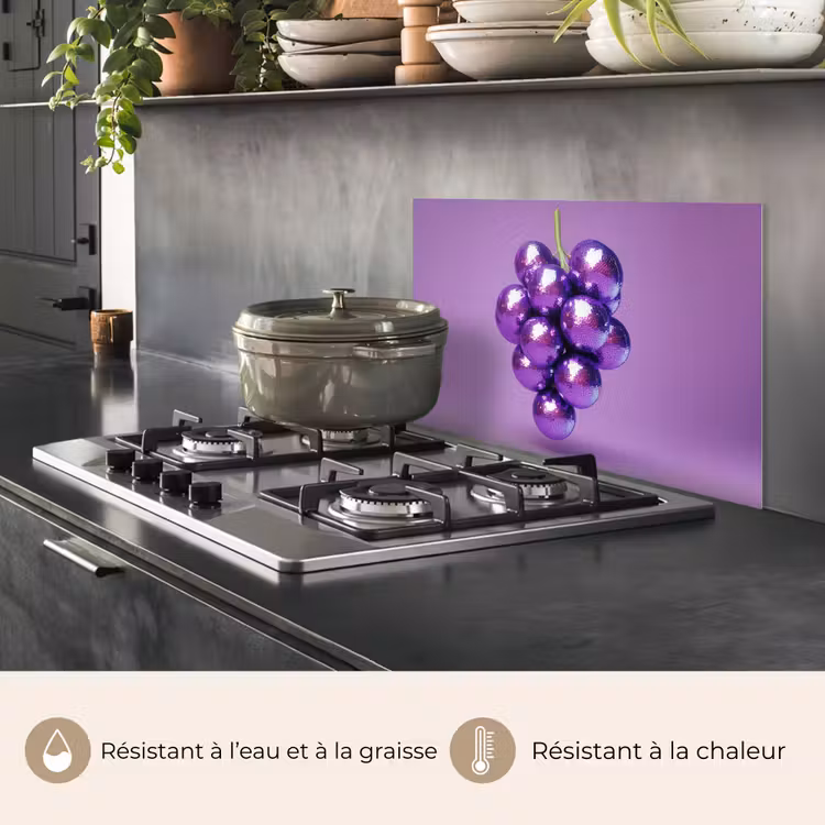 Fond de hotte - Raisin - Disco - Paillettes - Violet — 2