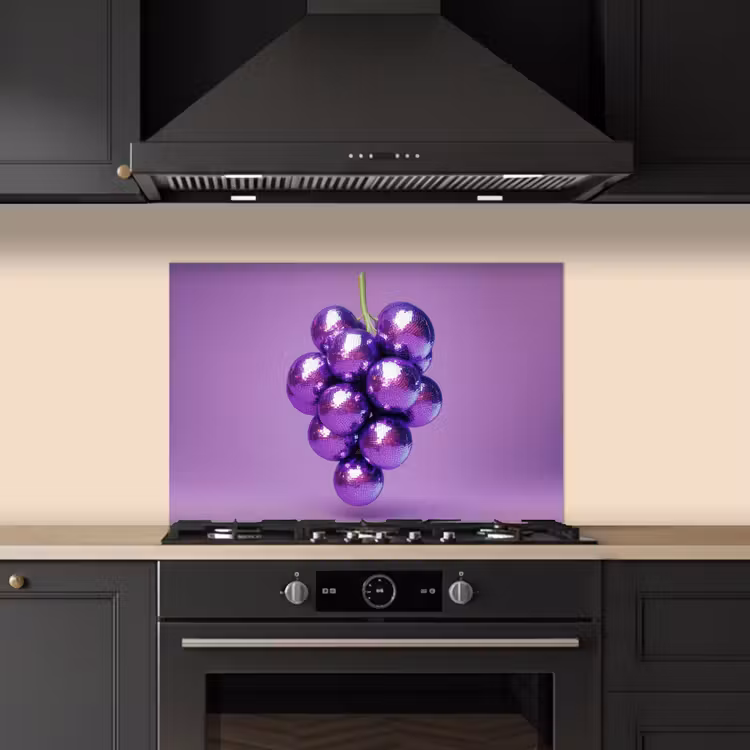 Fond de hotte - Raisin - Disco - Paillettes - Violet — 5