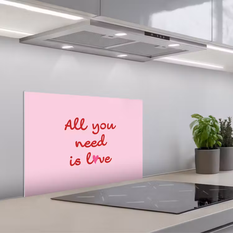 Fond de hotte - Texte - Rose - Amour - Coeur — 1