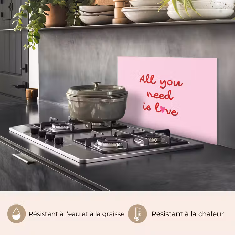 Fond de hotte - Texte - Rose - Amour - Coeur — 2