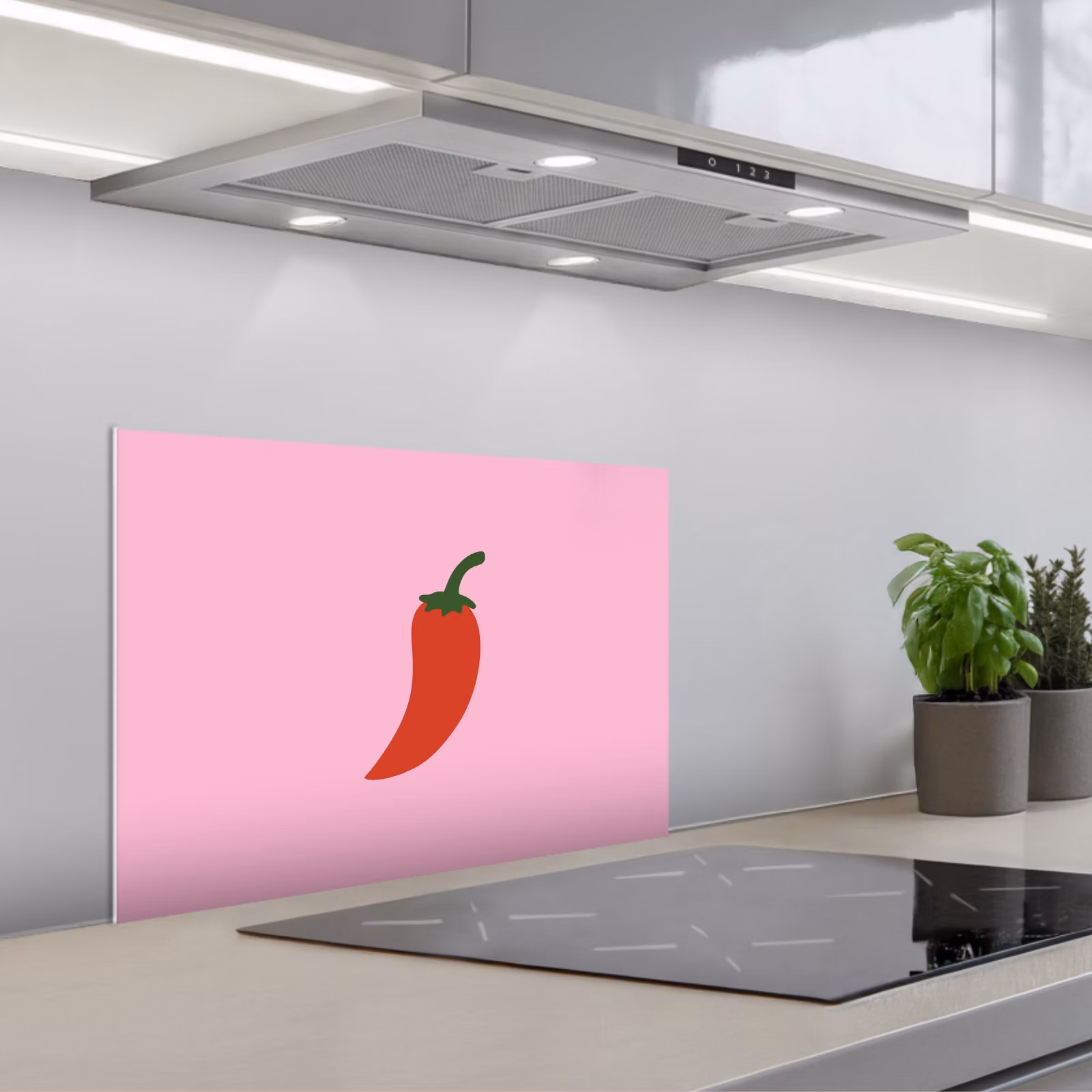 Fond de hotte - Poivre - Rouge - Illustration — 1