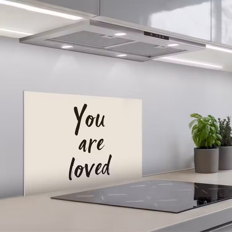 Fond de hotte - Minimaliste - Beige - Amour — 1