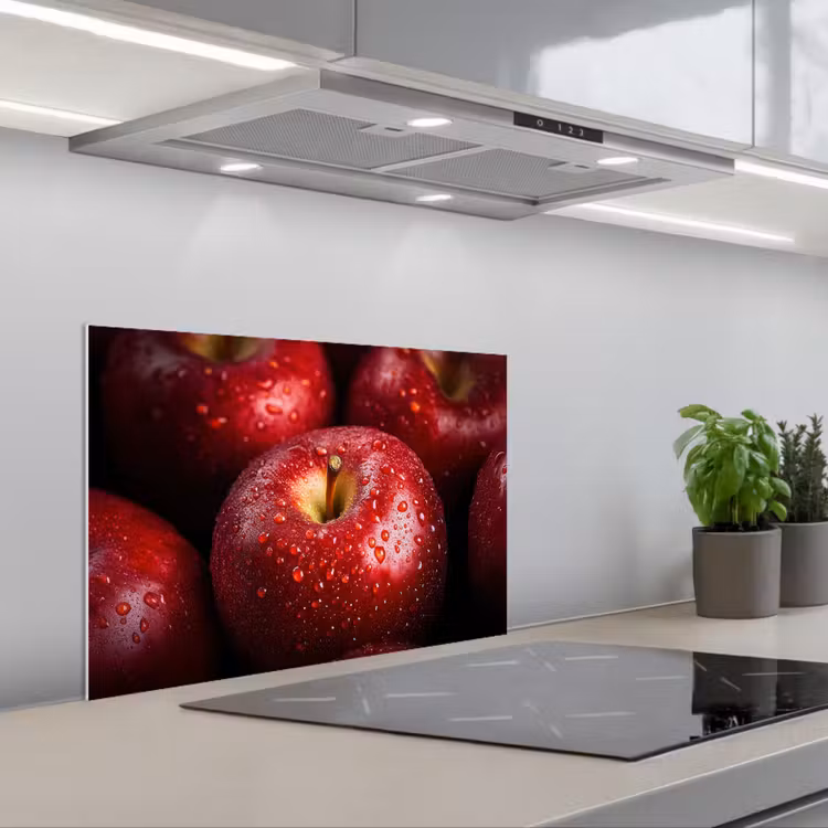 Fond de hotte - Rouge - Pommes - Fruits — 1