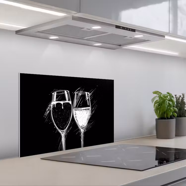 Fond de hotte - Toast noir et blanc — 1