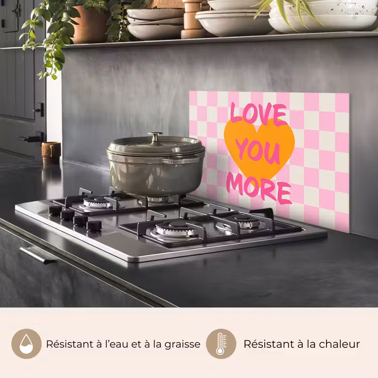 Fond de hotte - Valentin - Amour - Rose - Orange — 2