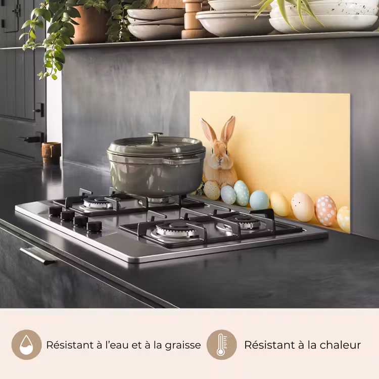 Fond de hotte - Oeufs - Lapin - Teintes pastel — 2
