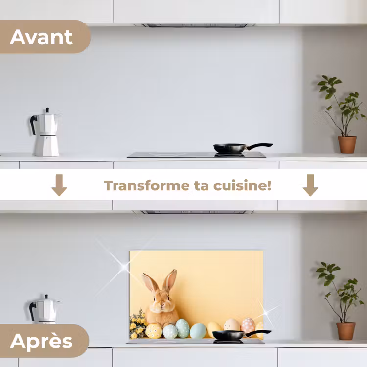 Fond de hotte - Oeufs - Lapin - Teintes pastel — 7