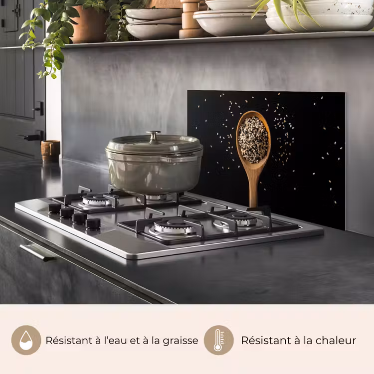 Fond de hotte - Sésame - Cuillère - Noir — 2