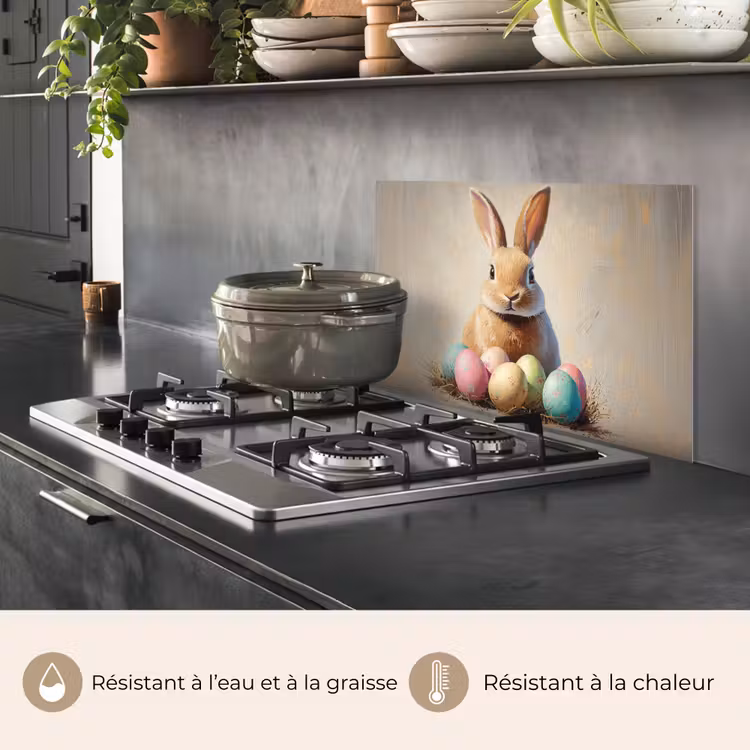 Fond de hotte - Lapin de Pâques - Pastel - Oeufs — 2