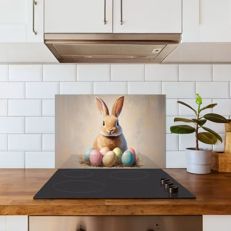 Fond de hotte - Lapin de Pâques - Pastel - Oeufs — 3