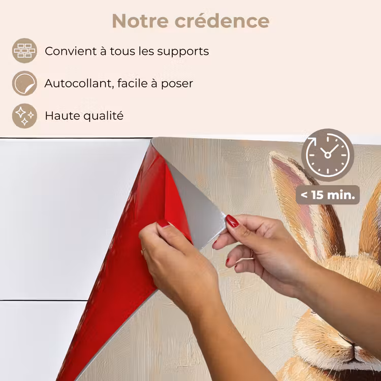 Fond de hotte - Lapin de Pâques - Pastel - Oeufs — 4