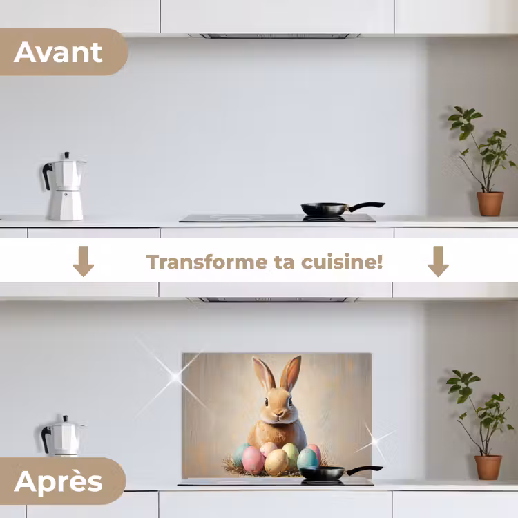 Fond de hotte - Lapin de Pâques - Pastel - Oeufs — 7