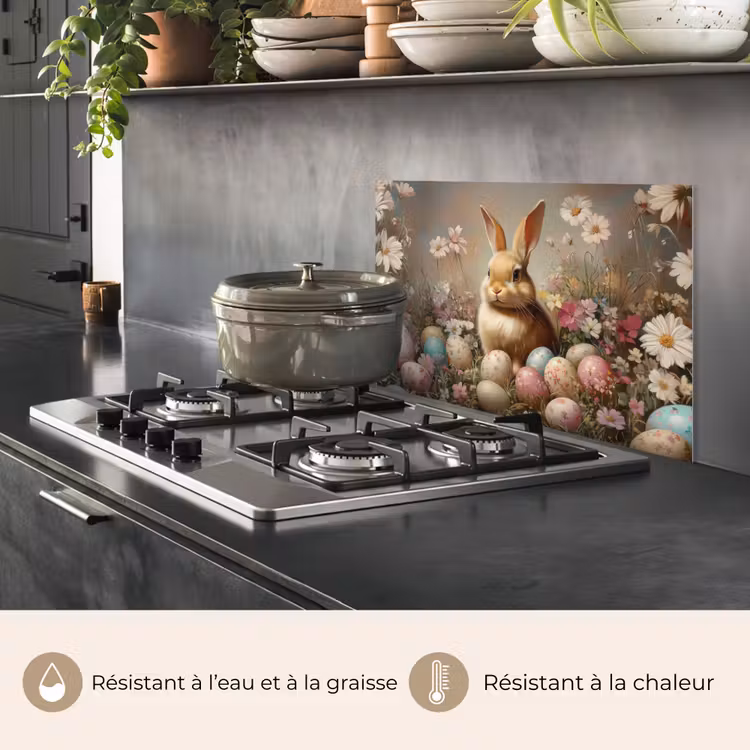 Fond de hotte - Lapin de Pâques - Printemps - Oeufs de Pâques — 2