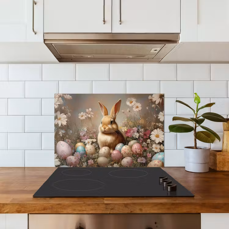 Fond de hotte - Lapin de Pâques - Printemps - Oeufs de Pâques — 3