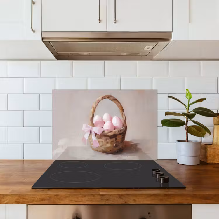 Fond de hotte - Panier - Oeufs - Rose — 3