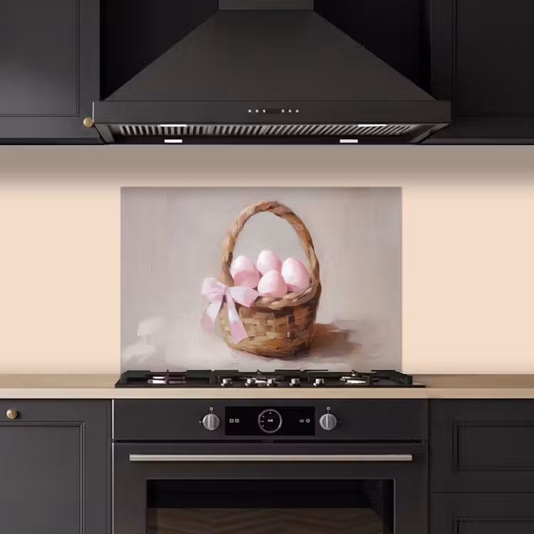 Fond de hotte - Panier - Oeufs - Rose — 5