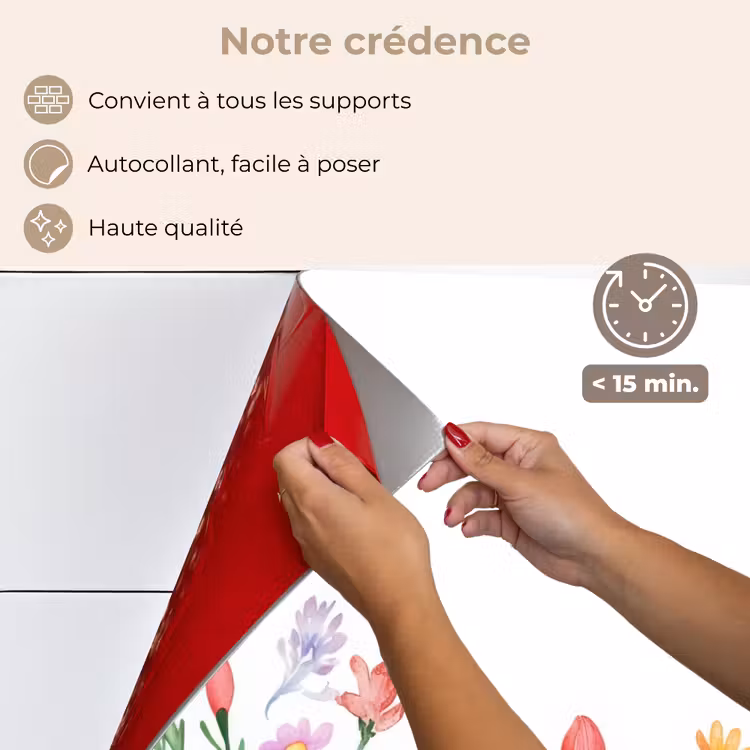 Fond de hotte - Jardin de fleurs - Coloré - Œufs — 4