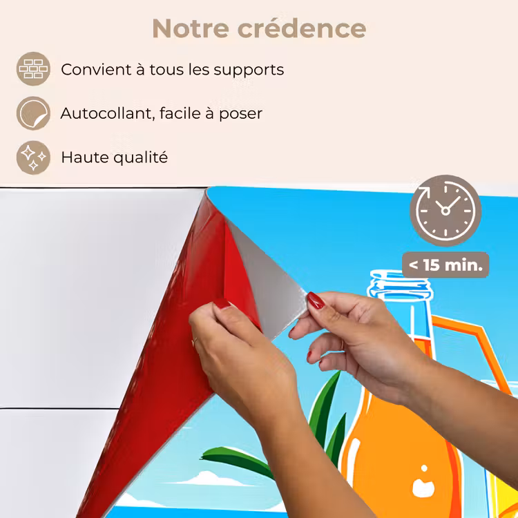 Fond de hotte - Oranges - Glaçons - Mer - Illustration — 4