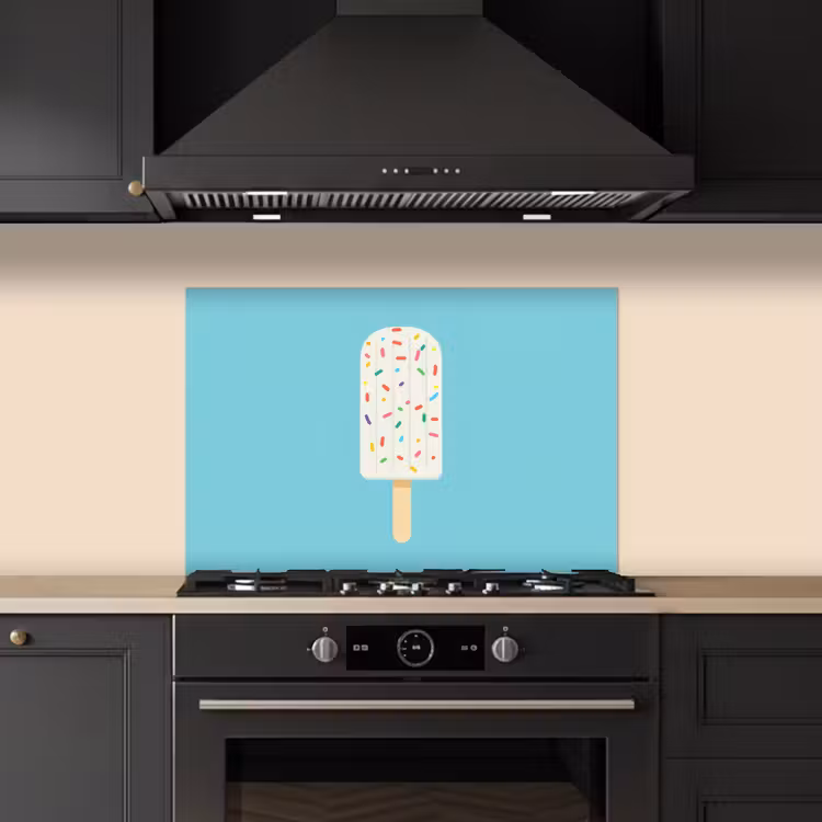 Fond de hotte - Glace - Bâton - Glaçons - Bleu clair — 5