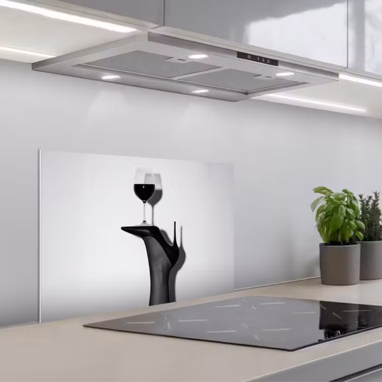 Fond de hotte - Talon - Vin - Minimaliste - Noir — 1