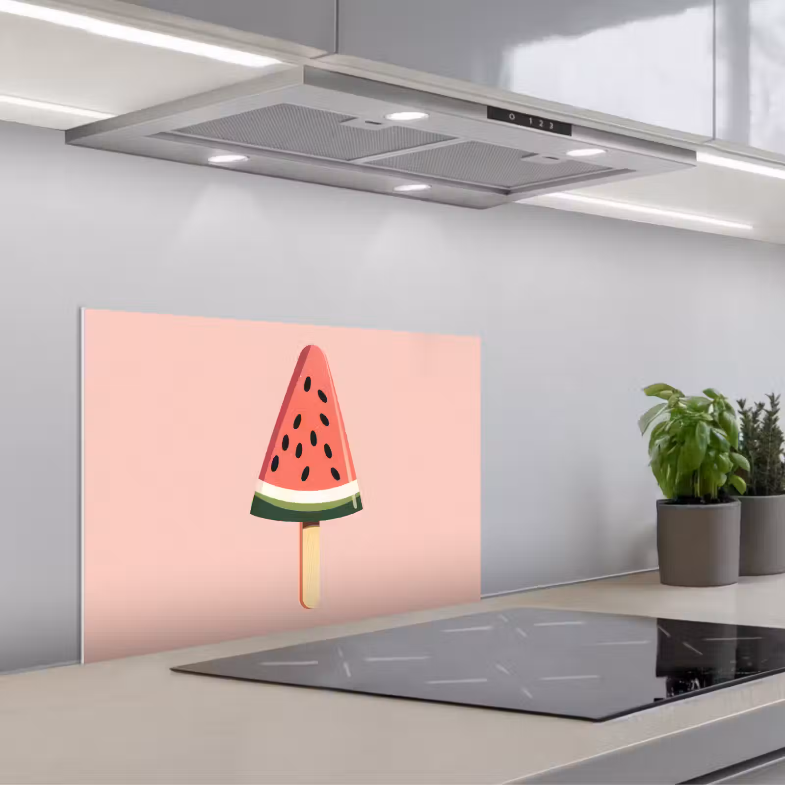 Fond de hotte - Pastèque - Glace - Pépins - Rouge — 1