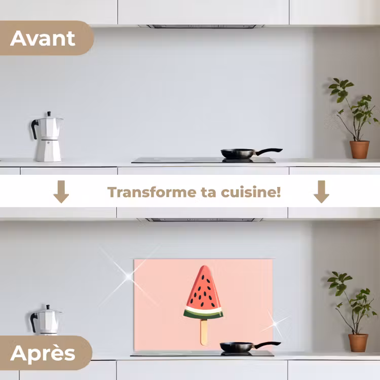 Fond de hotte - Pastèque - Glace - Pépins - Rouge — 7