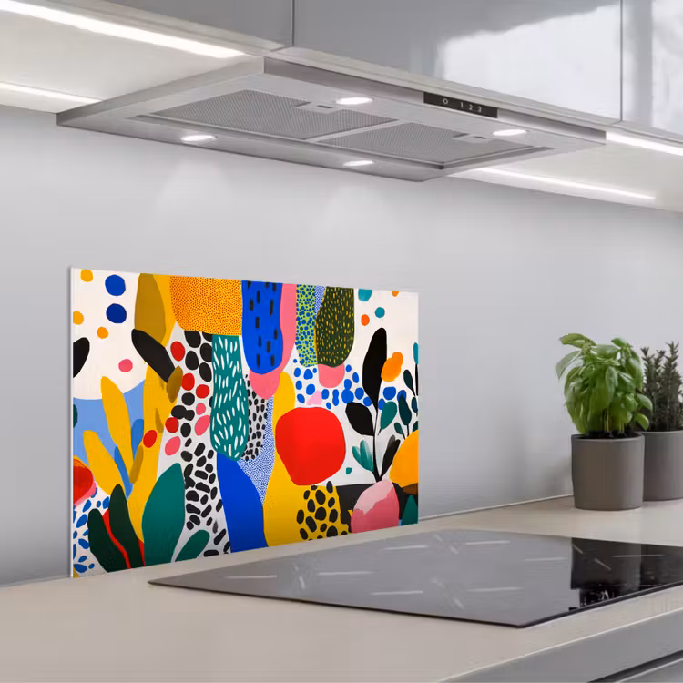 Fond de hotte - Points - Formes - Moderne - Couleurs — 1